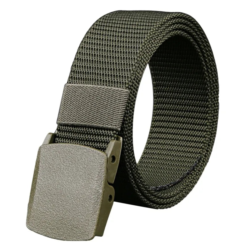 Men Belt 2023  Belts Adjustable Belt Men Outdoor Travel Tactical Waist Belt with Plastic Buckle for Pants 120cm