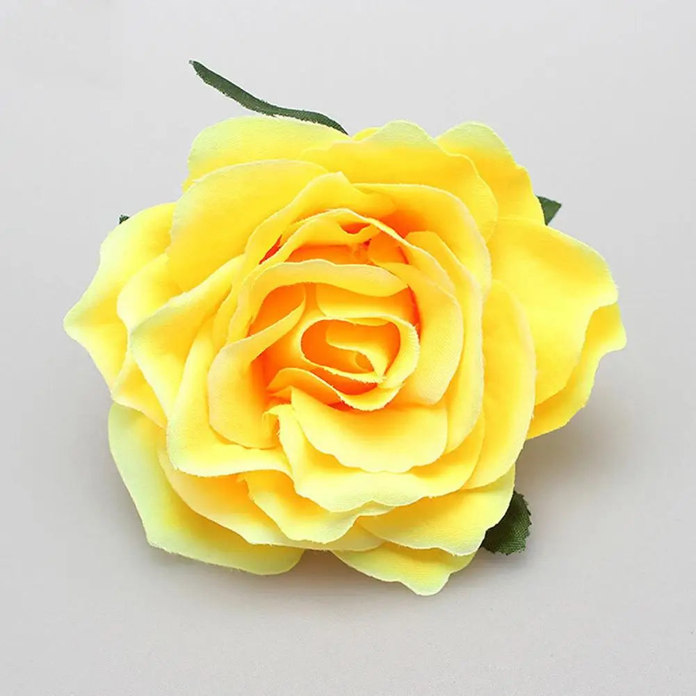Rose Flower Hair Clips For Women Girls Artificial Floral Barrette Red Pink Handmade Hairpin Wedding Bridal Hair Accessoies