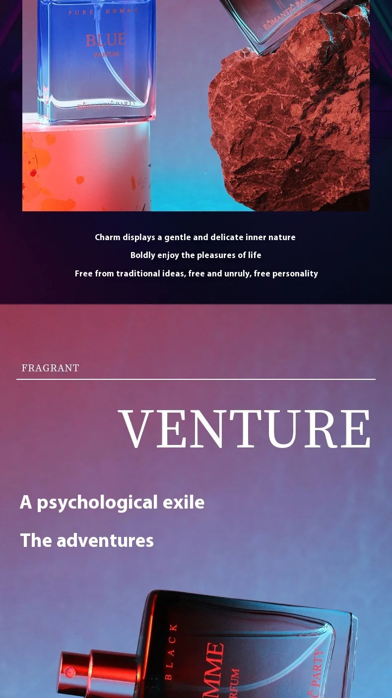 Cologne Perfume Men Spray Flirting Pheromone Long Lasting Irresistible Ocean Fruity Light Fragrance Gentleman Sandalwood Perfume