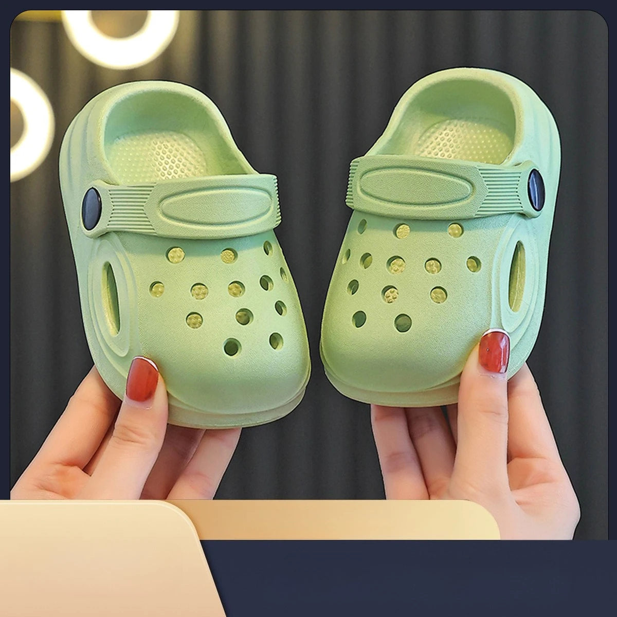 2026 Kids Sandals Hole Children's Shoes Slippers Soft Anti-Skid Simple DIY Design Hole Baby Shoes Sandy Beach For Boys Girls