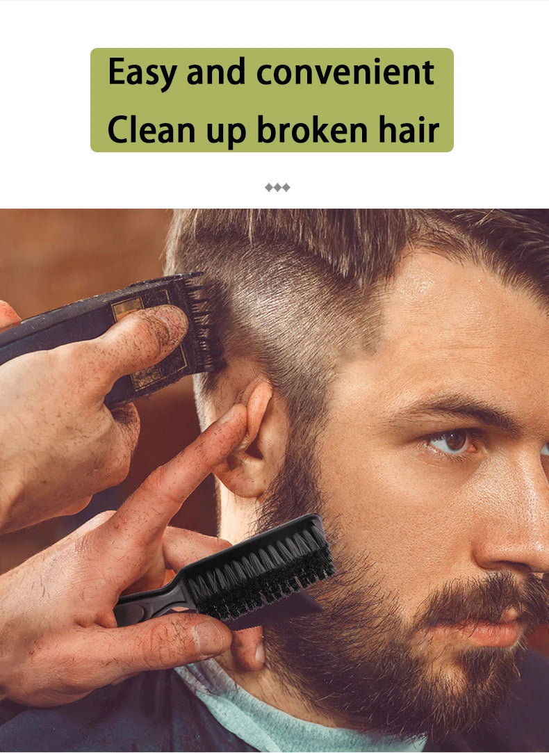 1pcs hair clipper neck dust removal brush men's facial dust removal tool beard cleaning brush hair styling tool