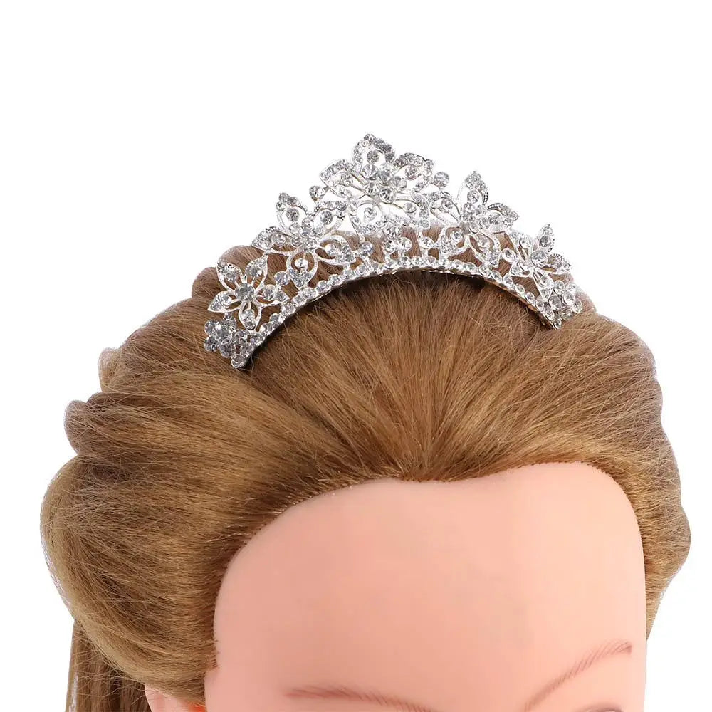 Bridal Stylish Tiara Shiny Crown Sweet Hair Comb Wedding  Jewelry Fashion Accessories Hair  Styling Accessories Headwear