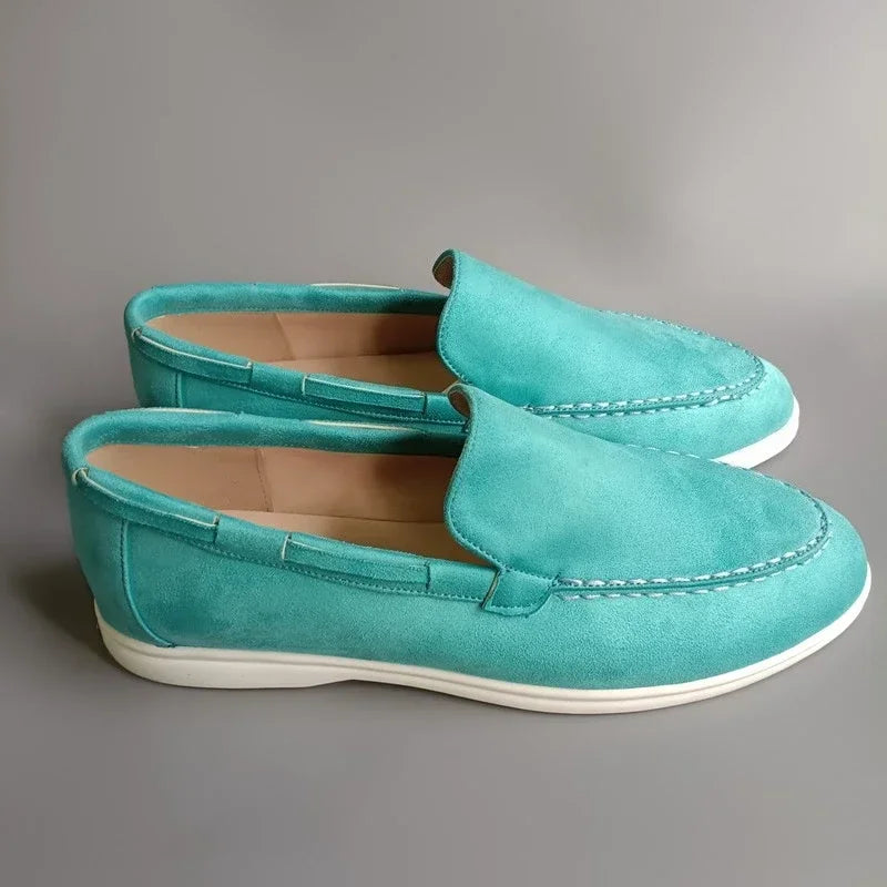 Male 2025 Classic Brand Suede Leather Loafers Men Casual Shoes Luxury Mens Breathable Slip on Driving Shoes Moccasins