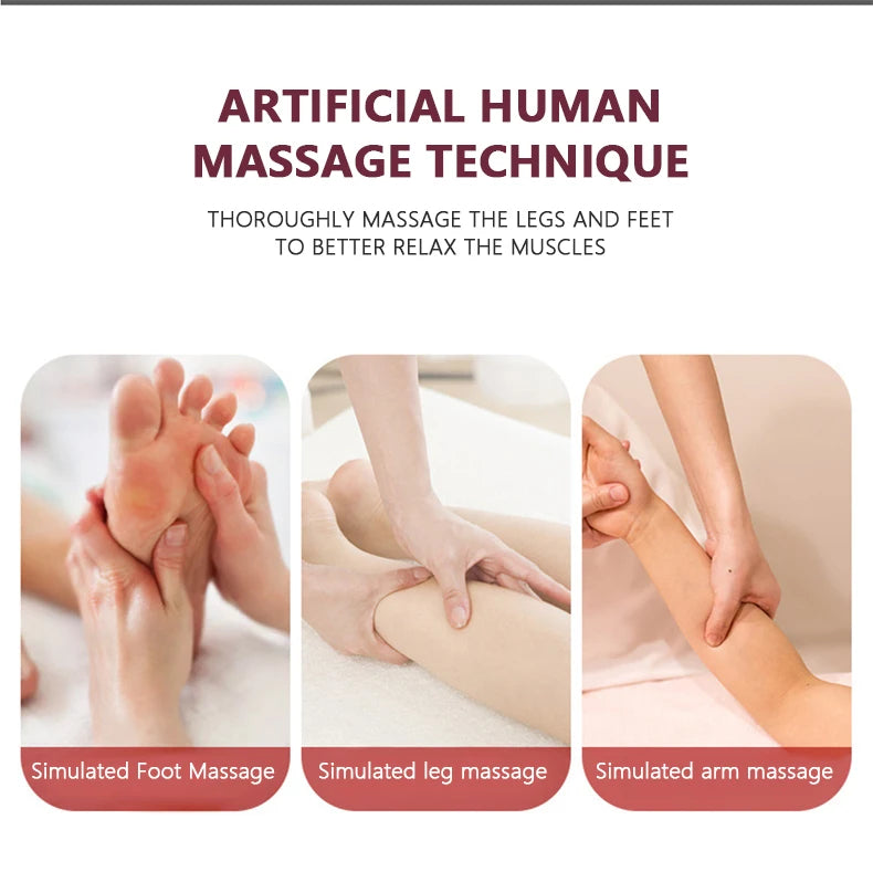 Foot massage machine Foot kneading foot leg massager electric heating home leg machine Christmas gifts, Valentine's Day gifts, M