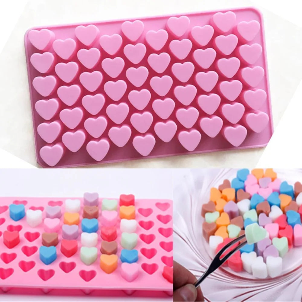 Silicone Gummy Candy Molds Nonstick Chocolate Molds DIY Chocolate Cake Candy Tools Various Shaped Doughnut Baking Molds