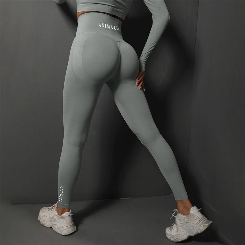 2025 ANIMALU Seamless Leggings Women Gym Yoga Pants Women's High Waist Legging Fitness Workout Tights Running Pants