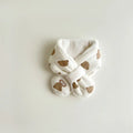 Bear Winter Baby Scarfs Warm Bear Fleece Kids Neck Warmer Cross Children Scarvesfor Girls Boys Baby Accessories 1-6Y