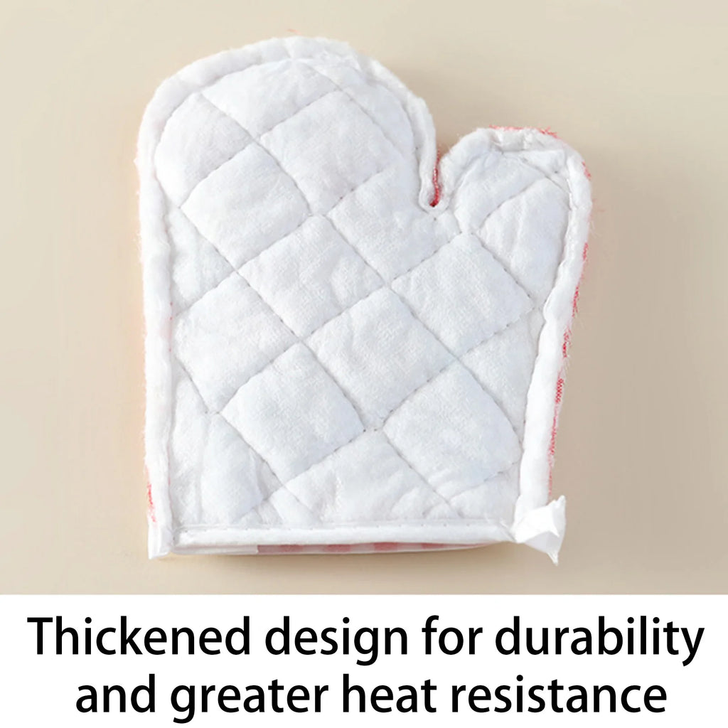 Kids Oven Baking Gloves Oven Mitts Microwave Oven Gloves Kitchen Microwave Oven Glove Non-Slip Gloves Baking Tools Bakeware
