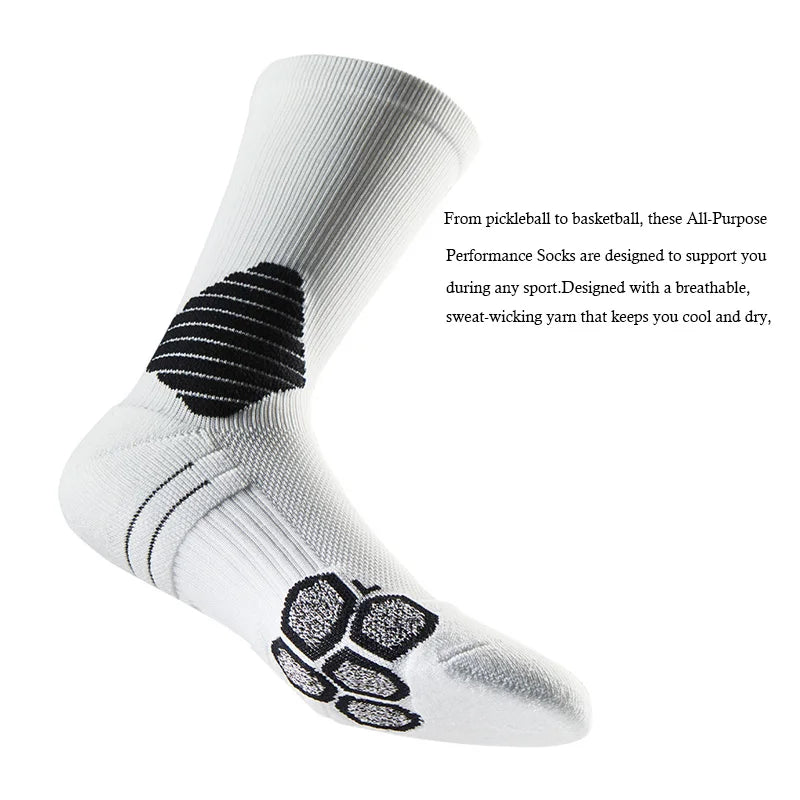 Ankle Support Socks for Sports Running Breathable Compression Socks for Men Women Athletic Non Slip Workout Socks for Basketball