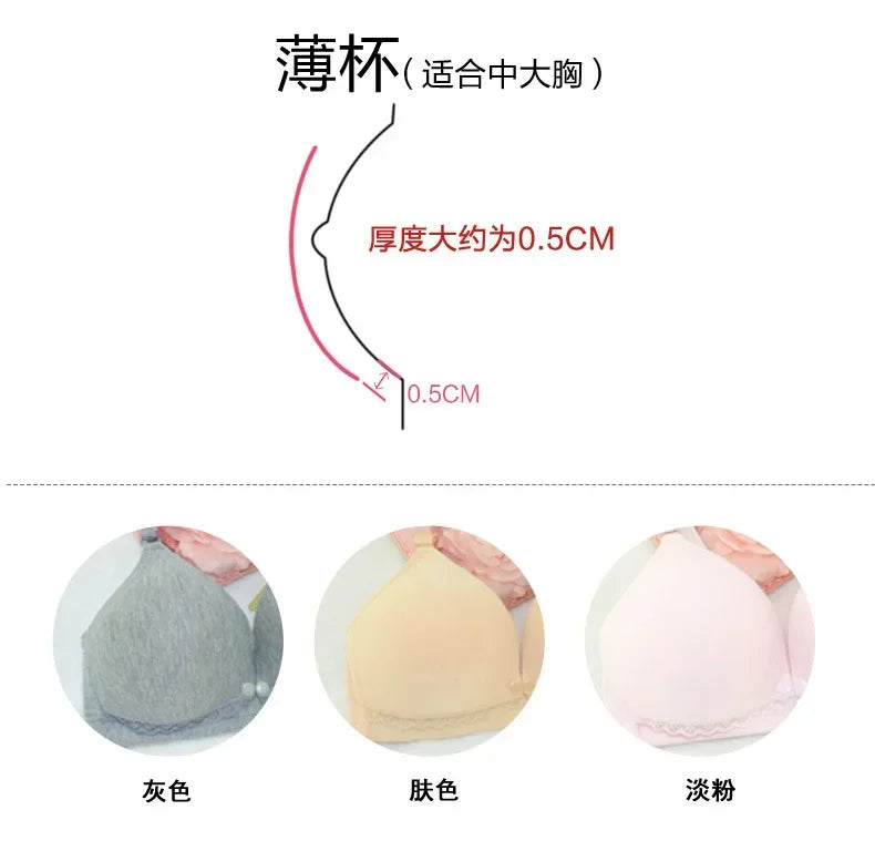 Cotton Maternity Nursing Bras Set Pregnant Breastfeeding Pregnancy Women Underwear Breast Feeding Bra soutien gorge allaitement