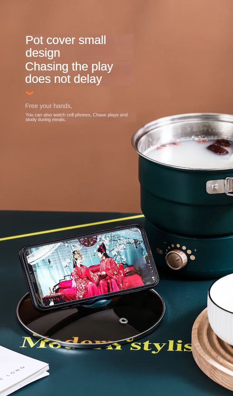 Electric Hot Pot Cooker Baby Porridge Multicooker Stew Heating Eggs Soup Pan Noodles Steamer Rice Cookers Cooking Pot EU Plug