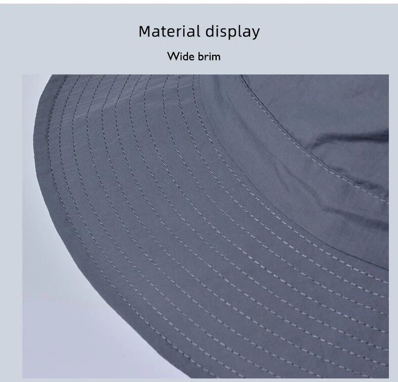 Panama Men And Women Spring Summer Waterproof Bucket Hat Fishing Mountaineering Sunshade Bucket Hat Outdoor Sports Fashion Cap