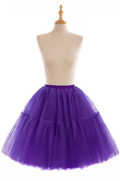 MisShow Women Tutu Short Skirt High Waist Mesh Soft Tulle Skirt Puffy Pettiskirt Prom Ball Gown Party Dance Tutu Dress
