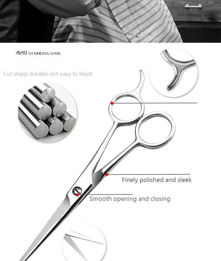Hairdressing Barber Hair Scissor for Professional Hairdressers Barbers Stainless Steel Hair Cutting Shears For Salon Barbers