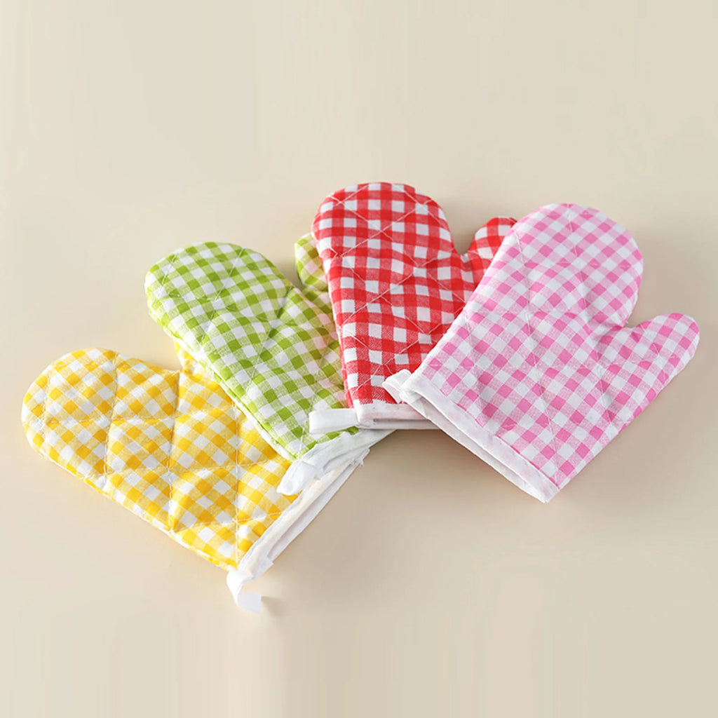 Kids Oven Baking Gloves Oven Mitts Microwave Oven Gloves Kitchen Microwave Oven Glove Non-Slip Gloves Baking Tools Bakeware