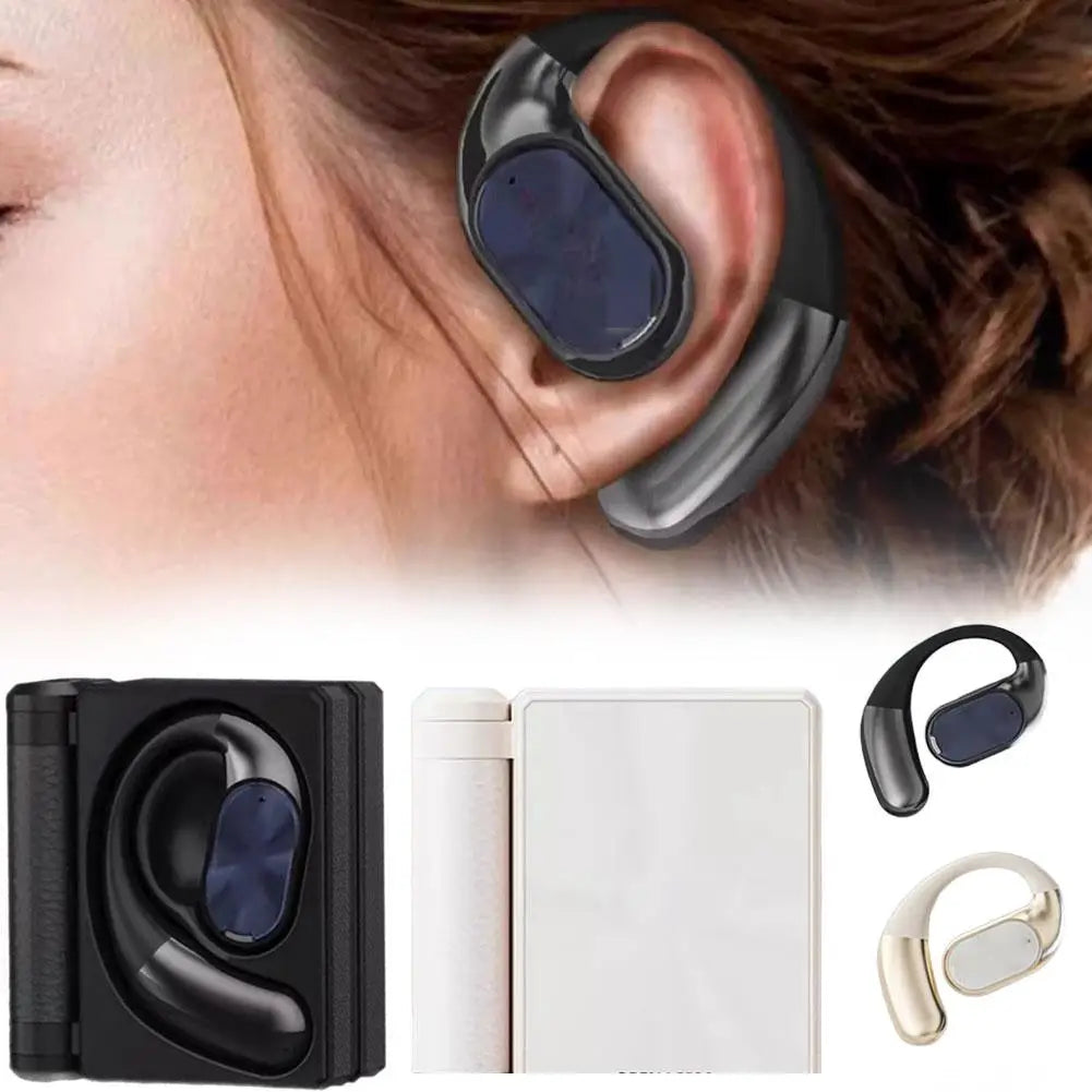 Ear Buds Headphones Bluetooth Ipx5 Waterproof & Sweatproof Comfortable Ear Hooks Noise Isolation Noise Isolation For Running