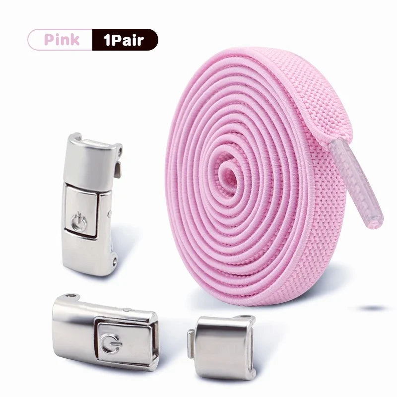 No Tie Shoe Laces Outdoor Sports Shoelaces Without Ties Elastic Laces Sneakers for Kids Adult Unisex Shoelace Shoes Accessories