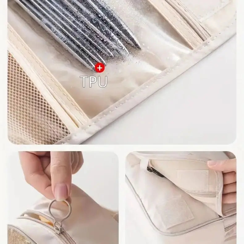 Multi Functional Travel Storage Bag, Hand-held Double-layer Women's Makeup Bag, Men's Travel Grooming Bag