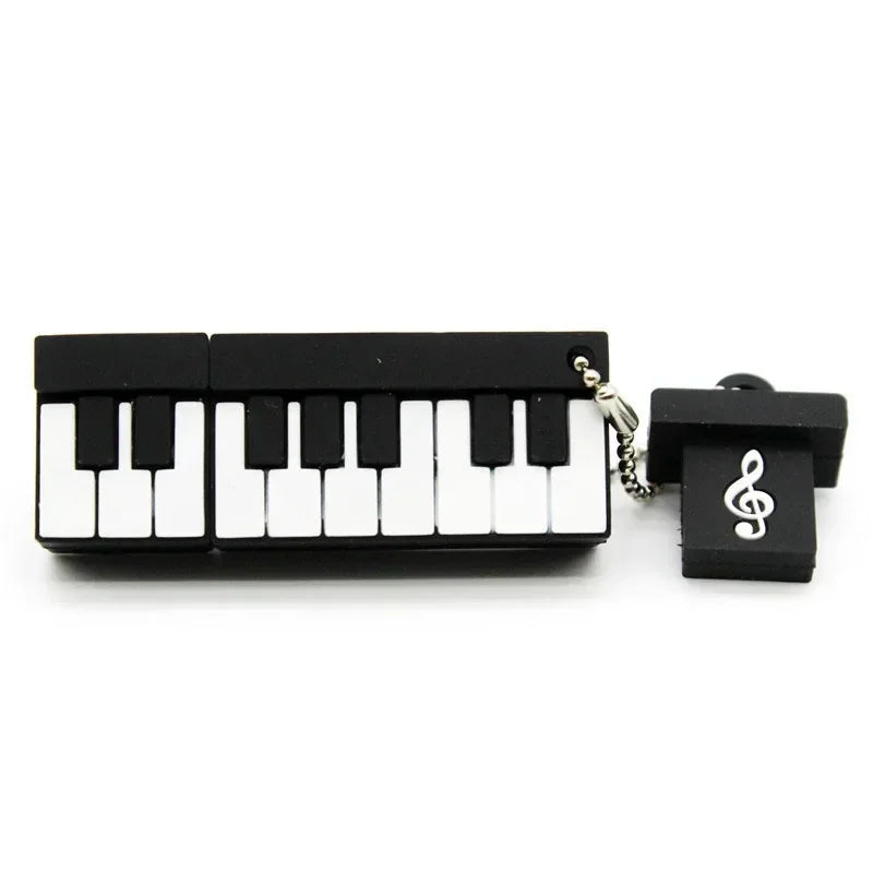 Cartoon Cle Usb Pendrive Guitar Piano Accordion USB Flash Drive  128GB 64GB 32GB 16GB 8GB 4GB USB 2.0 Memoria Stick Pen Drive