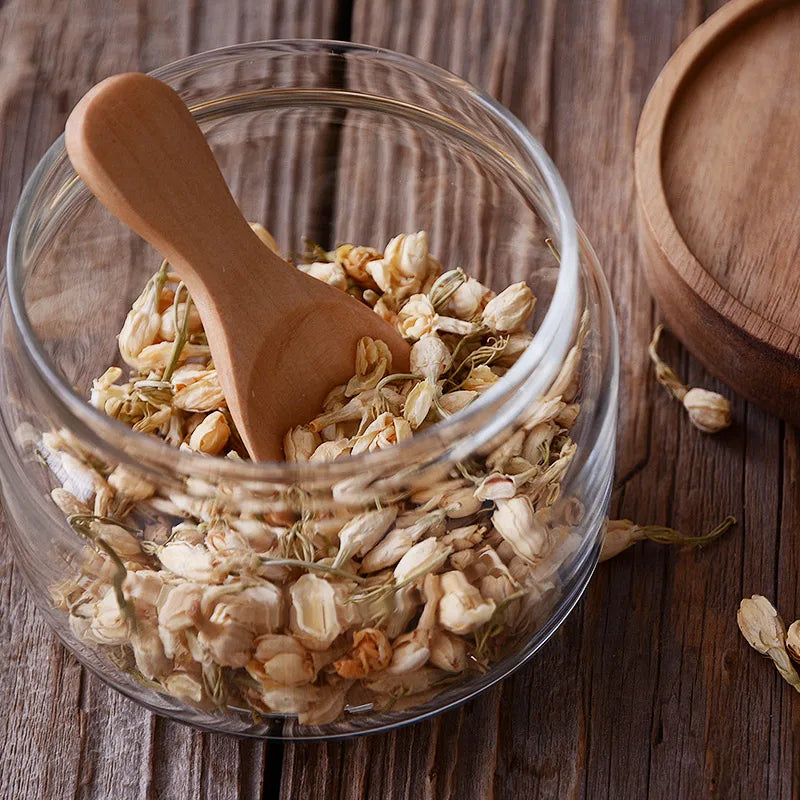 4Pcs Mini Wooden Spoons Small Kitchen Spice Condiment Spoon Sugar Tea Coffee Scoop Short Handle Wood Kids Spoon Kitchen Gadgets