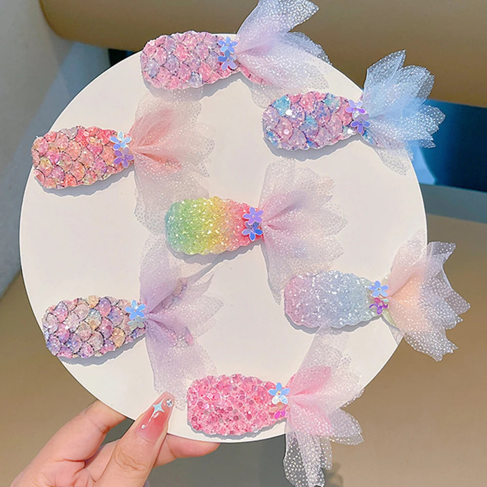 Kids Hair Clip Princess Hairpins Hair Ornament Cute Hair Accessories For Birthday Gift Party