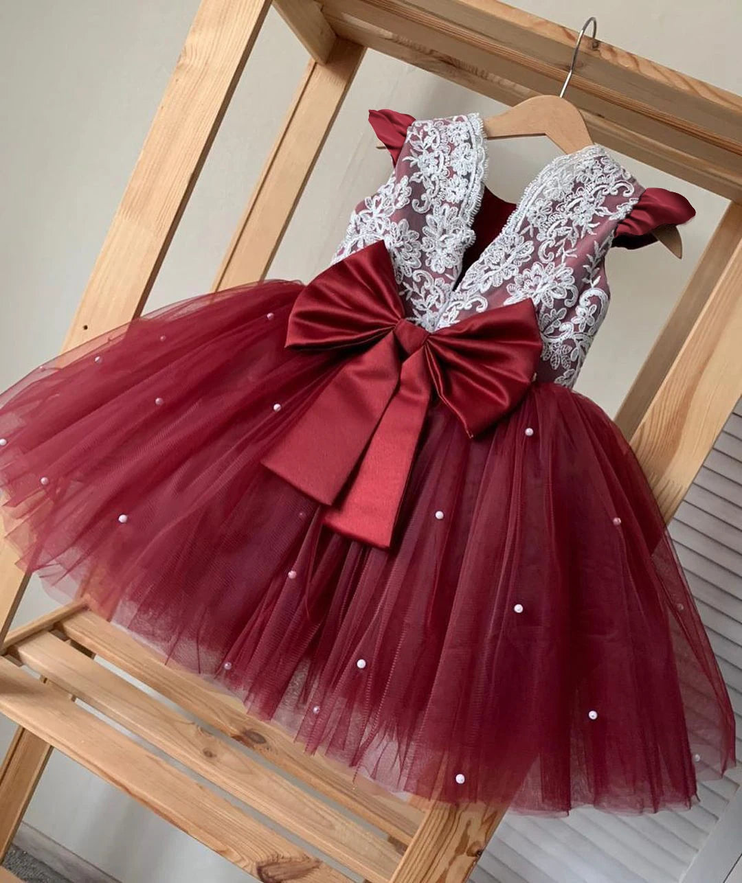 12M Baby Girl Princess Dress Infant One Year Birthday Outfits Toddler Girl Flower Bow Evening Party Tutu Gown Kids Gala Clothes
