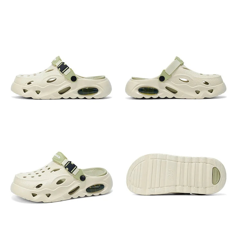 Men's New Summer Sports Sandals for Beach Wear, Non-Slip, Wear-Resistant, Closed-Toe Shoes, Sandals and Slippers