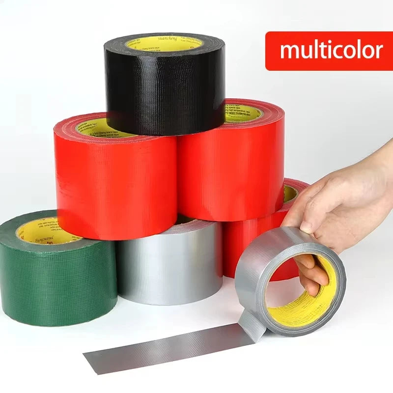 Super Adhesive Fabric Duct Tape (1 Roll) - Waterproof, Leaves No Glue for E-Bike Seat, Tarpaulin & Tent Repair