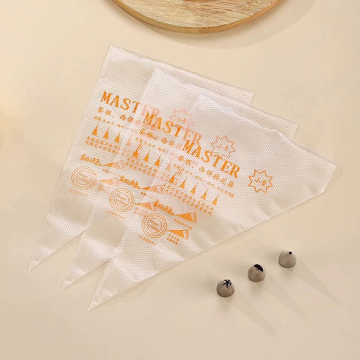 100 PCS Thick Disposable Pastry Bags DIY Cake Cream Decoration Piping Bag Icing Bag Baking Supplies Pastry Sleeves