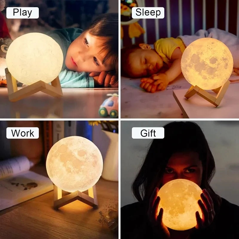 Moonlight Lamp Toy – Creative Bedside Night Light & Kids Gift (8 cm)