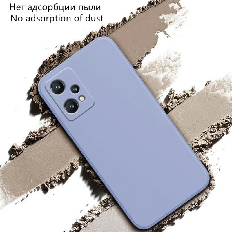 For Realme 9 Pro Plus Case Cover For Realme 9 Pro Plus Case Capa Shell Funda Soft Original Liquid Silicone Phone Bumper
