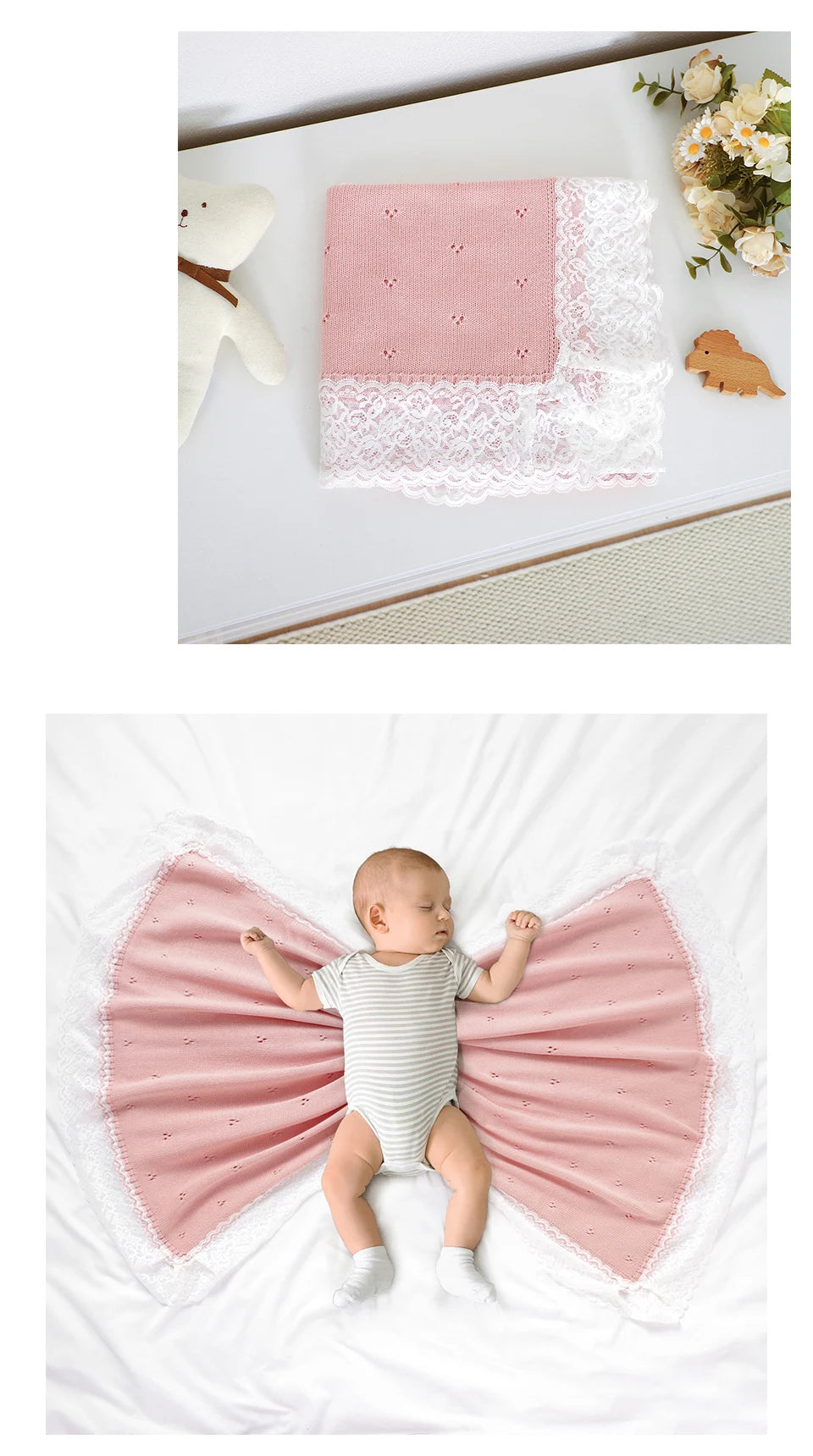 Baby Blankets Cotton Newborn Boys Girls Swaddle Wrap Quilts For Stroller Bedding 102*82cm Children Cellular Ultra-Soft Knitted