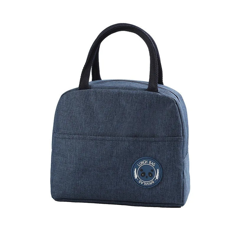 New Japanese solid color versatile cation fresh-keeping ice bag bento thermal insulation bag student lunch box bag portable ther