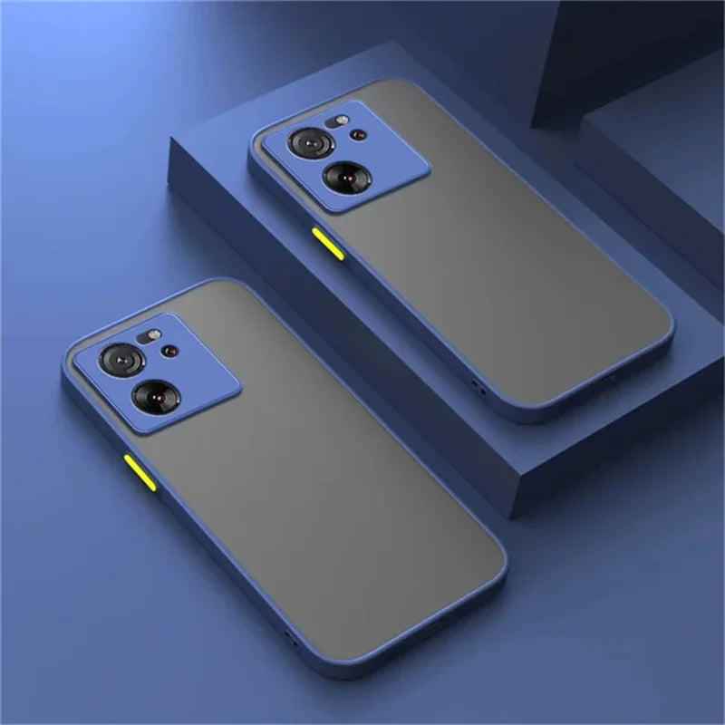 Shockproof Armor Case For Xiaomi 13T Pro 12 11 Lite 5G NE Lens Protector Silicone Cover For Xiaomi 11T 12T 13T Pro Matte Cases