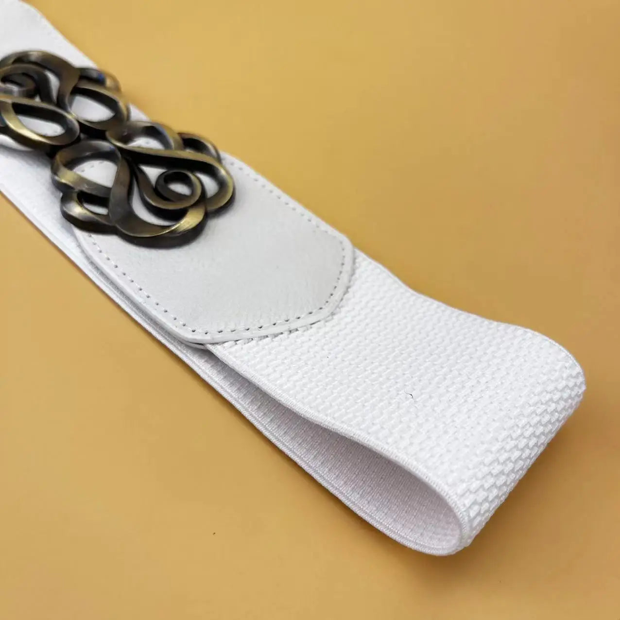 Women Wide Elastic Waist Belt Vintage Stretchy Waistband for Ladies Dresses