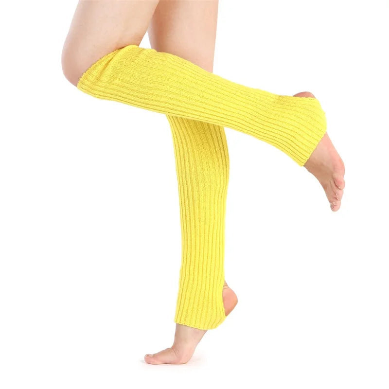 Woman Yoga Socks Girls Female Knitted Leg Warmers Boot Socks Body Cover For Gym Fitness Dance Ballet Exercising Hose Beenwarmer
