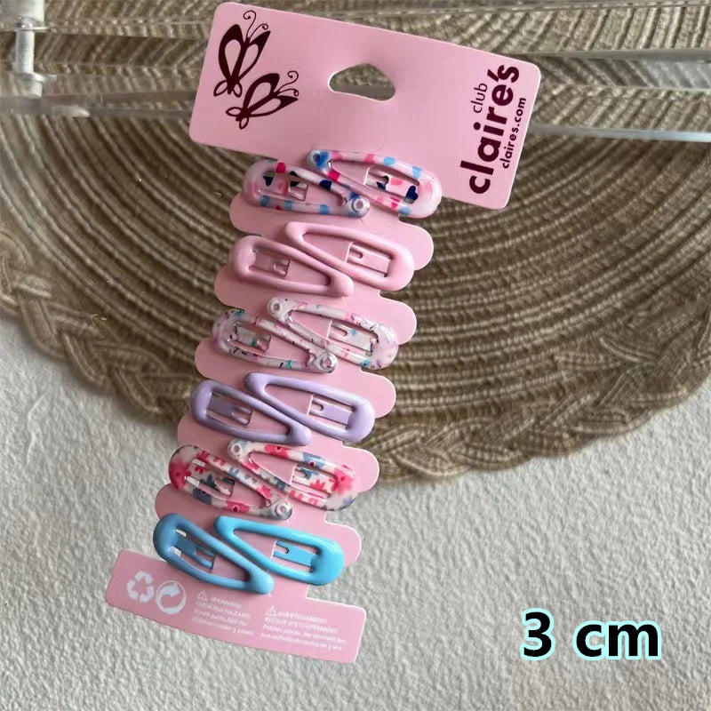 2025 New Cartoon Cute Printed Hairpins Set Women Girls Child Hairgrips Hair Clips Pins Barrettes Accessories Hairclip Headdress