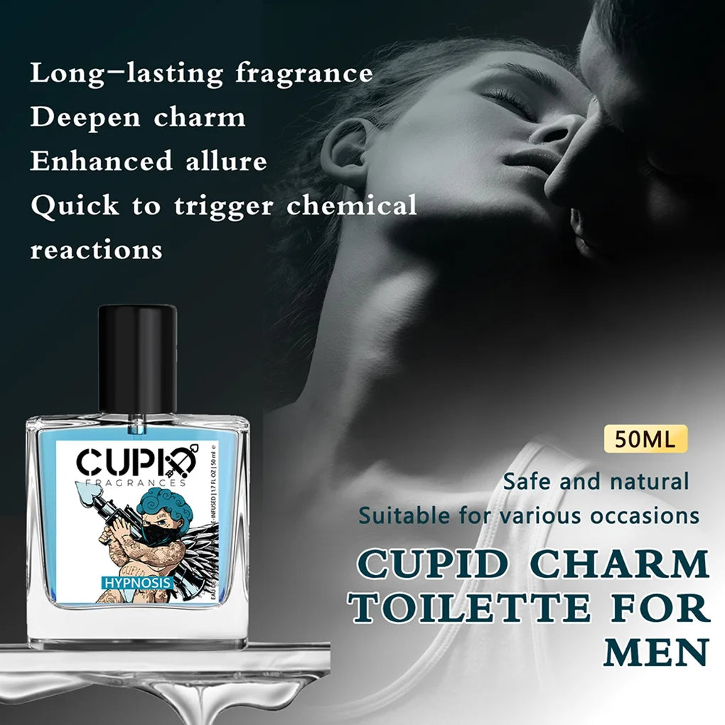 CUPID Fragrance 50ML Men's 2 in 1 Cologne Luxurious Scent for the Modern Gentleman Comes with 2*5ML Portable Perfumes