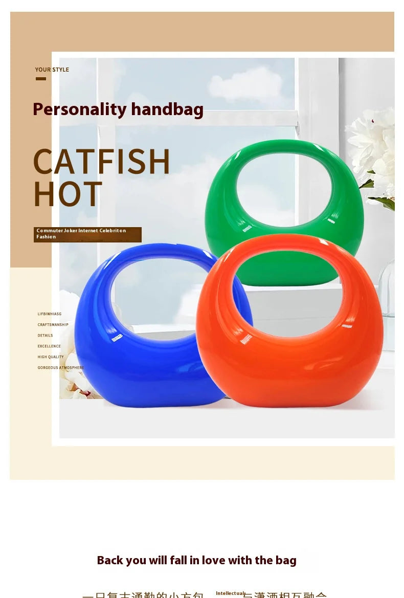 Women Bags Luxury Designer Handbags Acrylic HighQuality Fashion Personality Handbag Dresses Suitcase Clear Beach Makeup Bag 2024