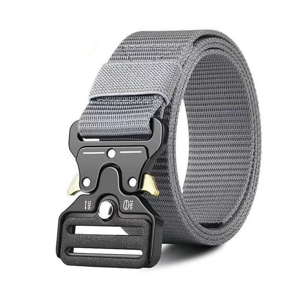 Durable Tactical-Grade Nylon Canvas Belt for Outdoor Hunting & Survival | Heavy-Duty Multi-Function Design for Men & Unisex Use