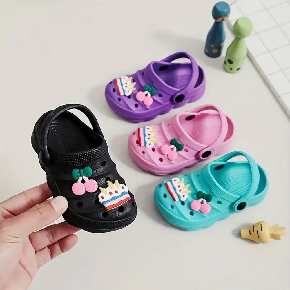 Summer Children's DIY Design Cartoon Casual Sandals - Breathable Non-Slip Slippers for Boys & Girls - Home & Beach Wear