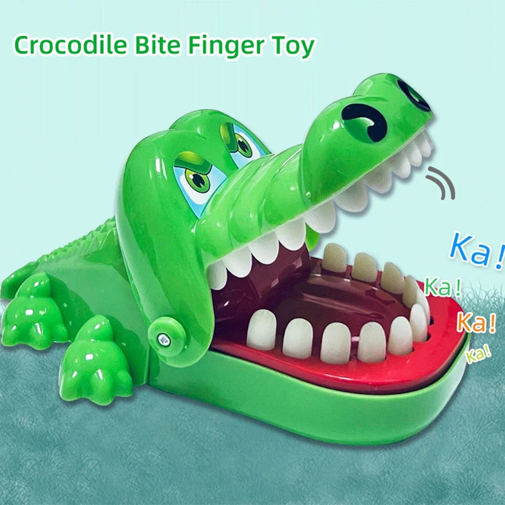 Crocodile Teeth Toys Children's Crocodile Bites Fingers Reaction Training Novelty Children's Lucky Game Trick Decompression Toy