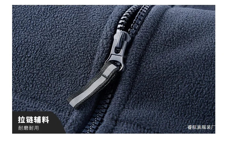 Men's Autumn Winter Fleece Jacket European-Style Hooded Warm Outdoor Thickened Couples' Coats New Arrivals