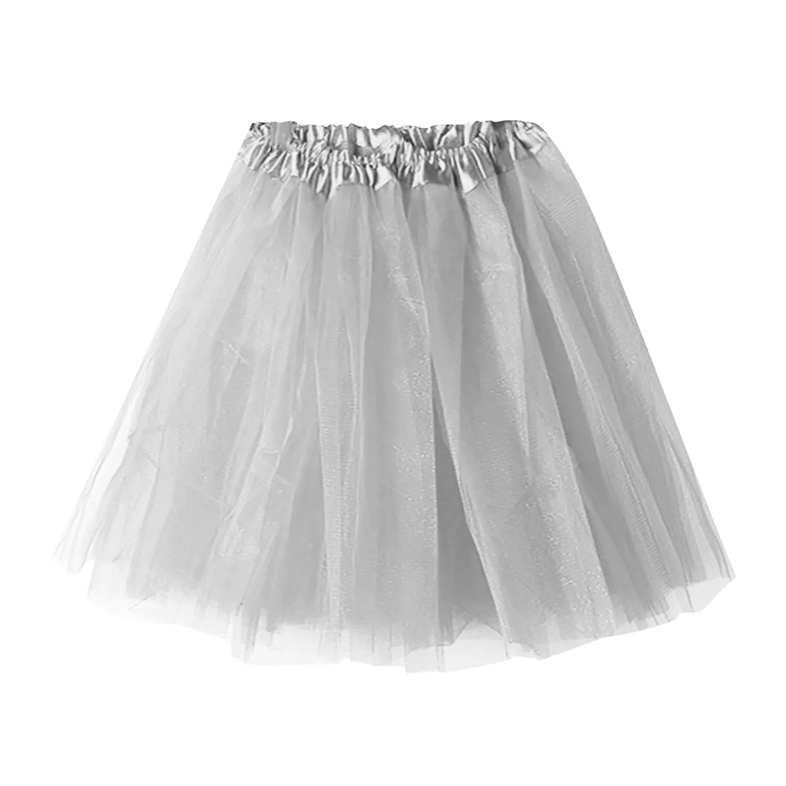 Black White Pleated Skirt Sexy Midi Tulle Skirt High Waist Full Lining Adult Tutu Korean Style Women Jupe Femme Faldas