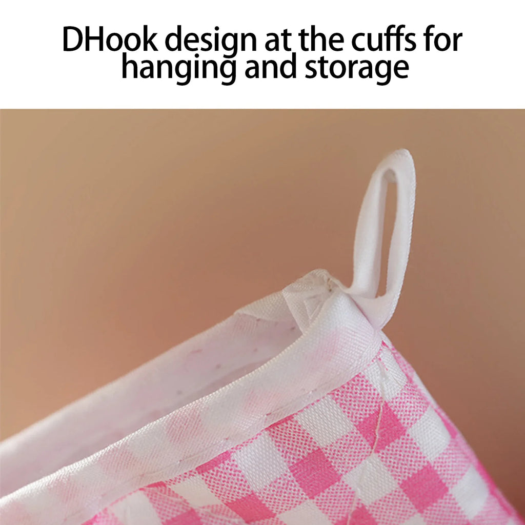 Kids Oven Baking Gloves Oven Mitts Microwave Oven Gloves Kitchen Microwave Oven Glove Non-Slip Gloves Baking Tools Bakeware