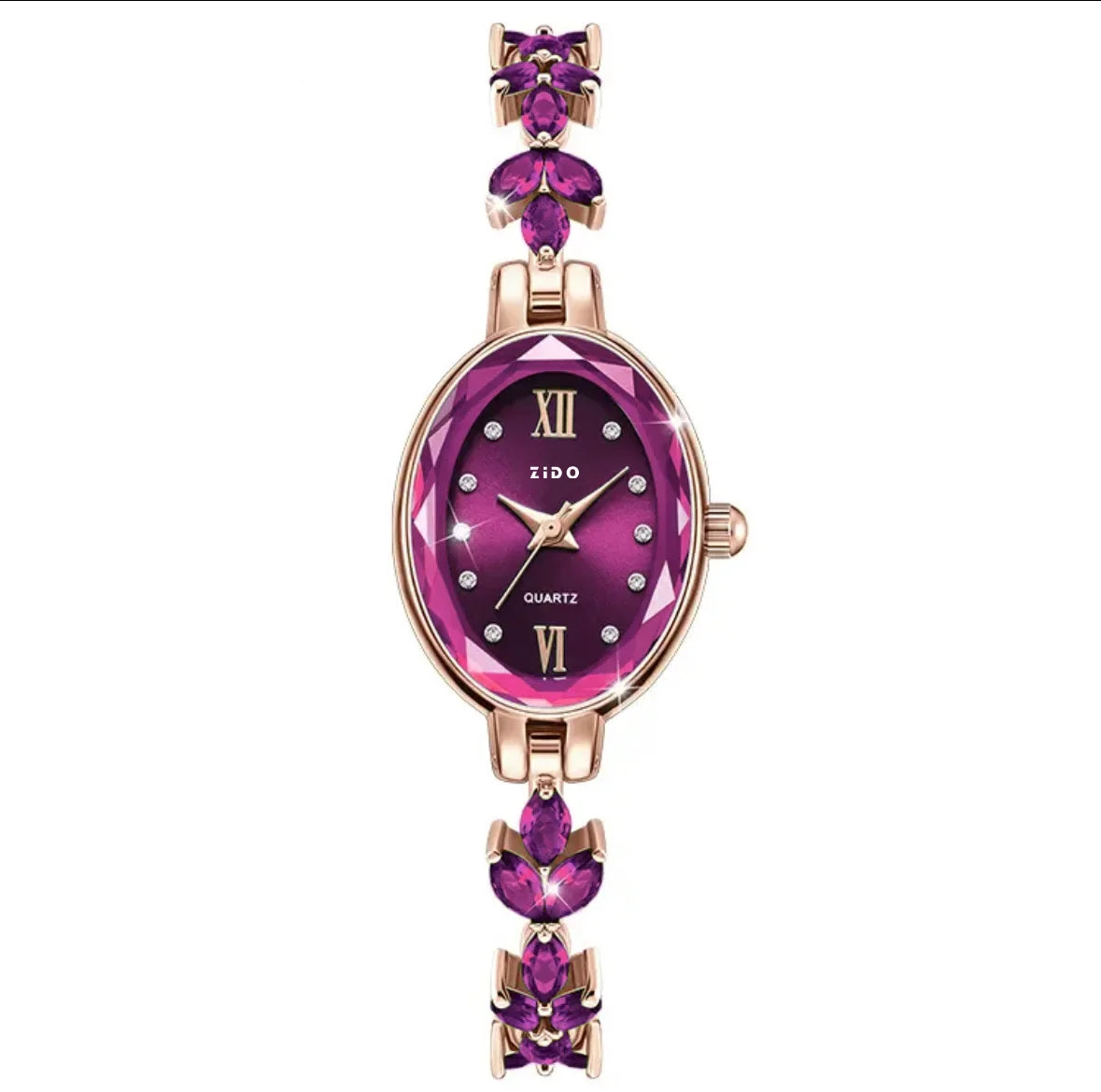Women's Watches Light Luxury Diamond Inlaid For Clover Watch Waterproof Oval Ladies Fashion Quartz Bracelet Wristwatch relógio