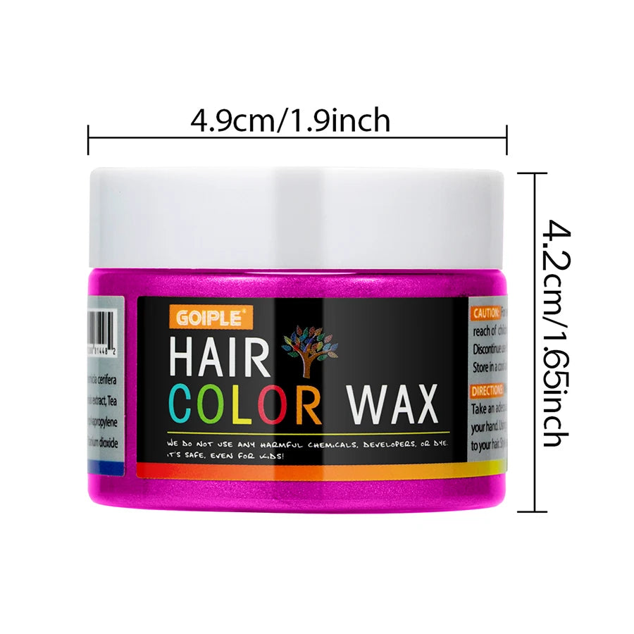 Valentine's Day DIY Hair Dyed Mud Hair Colour Wax Easy To Wash Coloring Cream One-time Hairs Beard and Eyebrows Colour Products