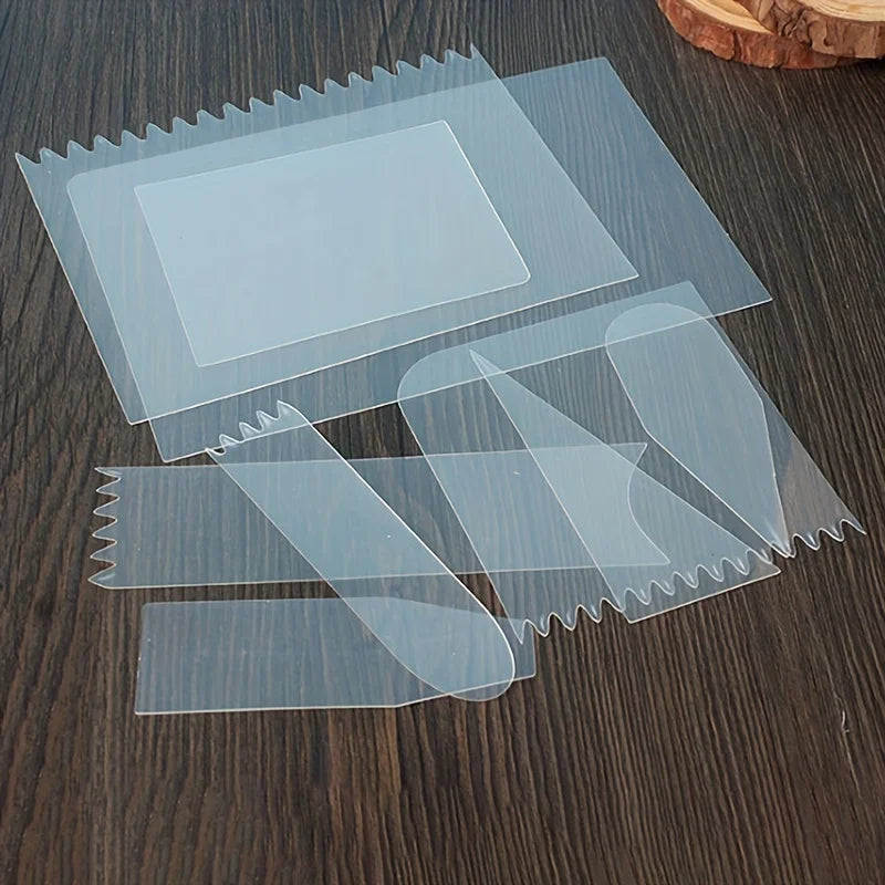 9pcs, Professional Baking Tools Set - Cake Scraper, Cream Spatula, Cake Cutter, Pastry Mold - Essential Kitchen Gadgets