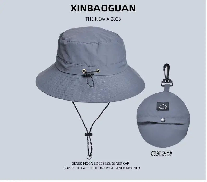 Panama Men And Women Spring Summer Waterproof Bucket Hat Fishing Mountaineering Sunshade Bucket Hat Outdoor Sports Fashion Cap