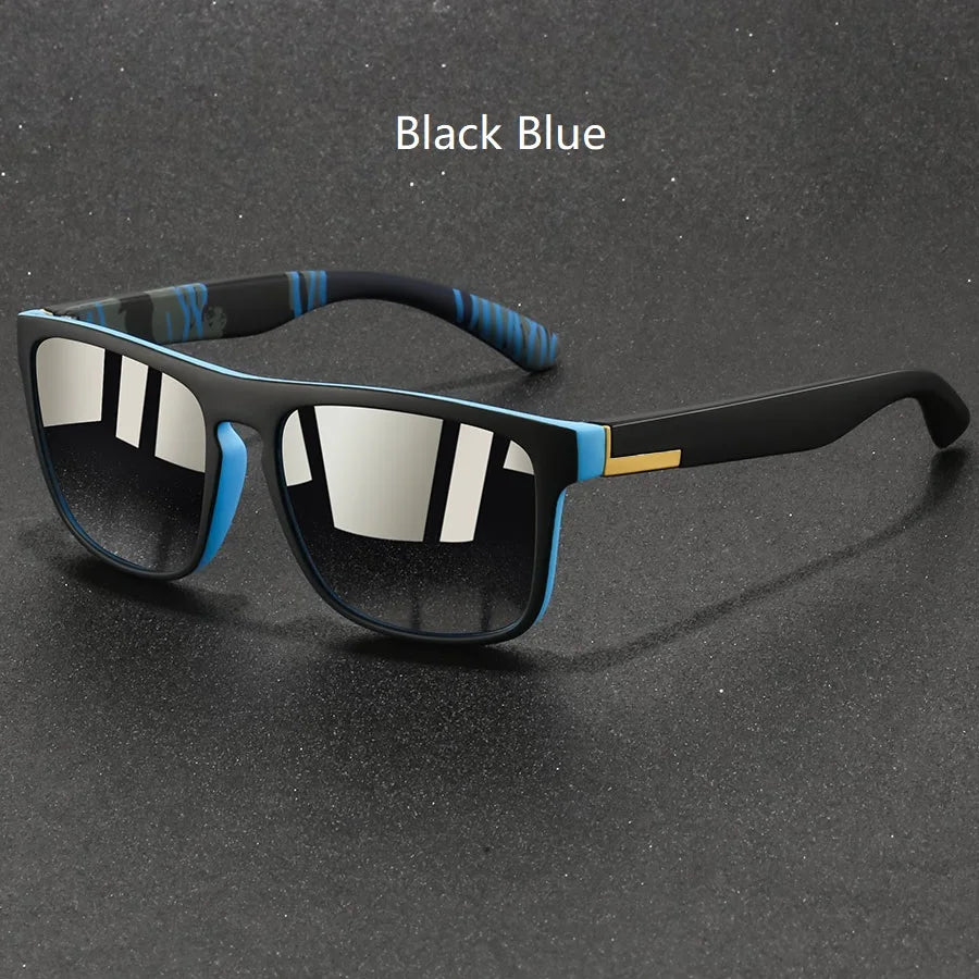 Fashion Vintage Square Sports Sunglasses Men Women Fishing Driving For Man Brand Designer Sun Glasses Anti-Glare UV400 Eyewear